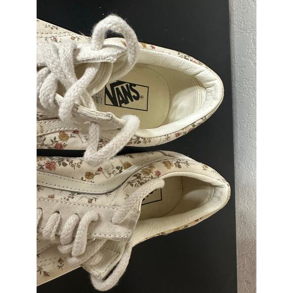 Vans Old Skool Vintage Floral Men 9.5 Women 11 Skater Sneaker Suede Skateboard - Picture 6 of 11